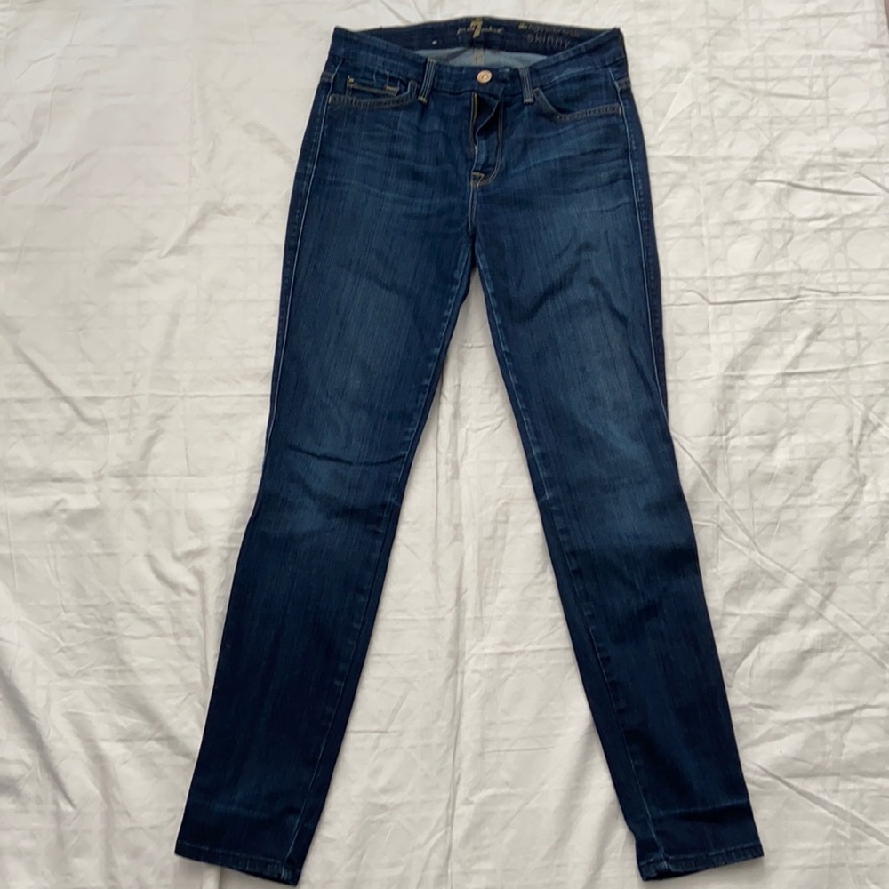 7 For All Mankind High Waist Ankle Skinny